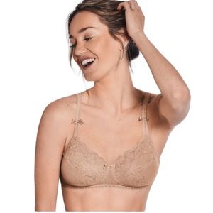 NWT Amoena Karla SB Nude Lace Mastectomy Bra 43979 Size 38D Reg. $65